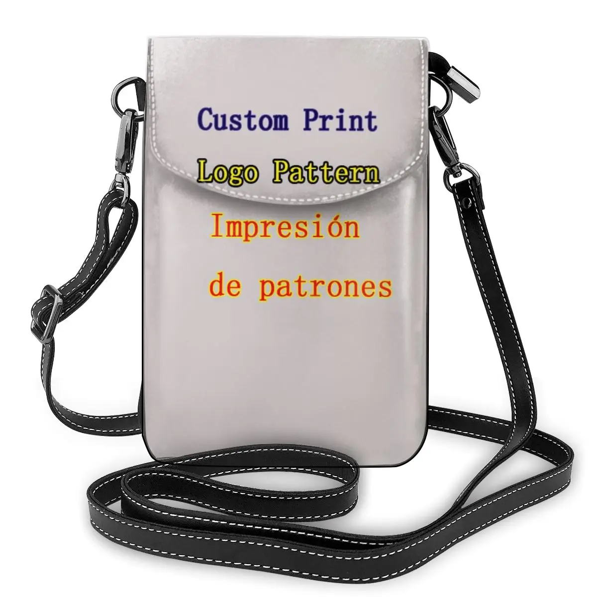 

NOISYDESIGNS Custom Print Logo Pattern Women High Quality Crossbody Phone Bag Small Crossbody Purse Leather Cell Phone Bag
