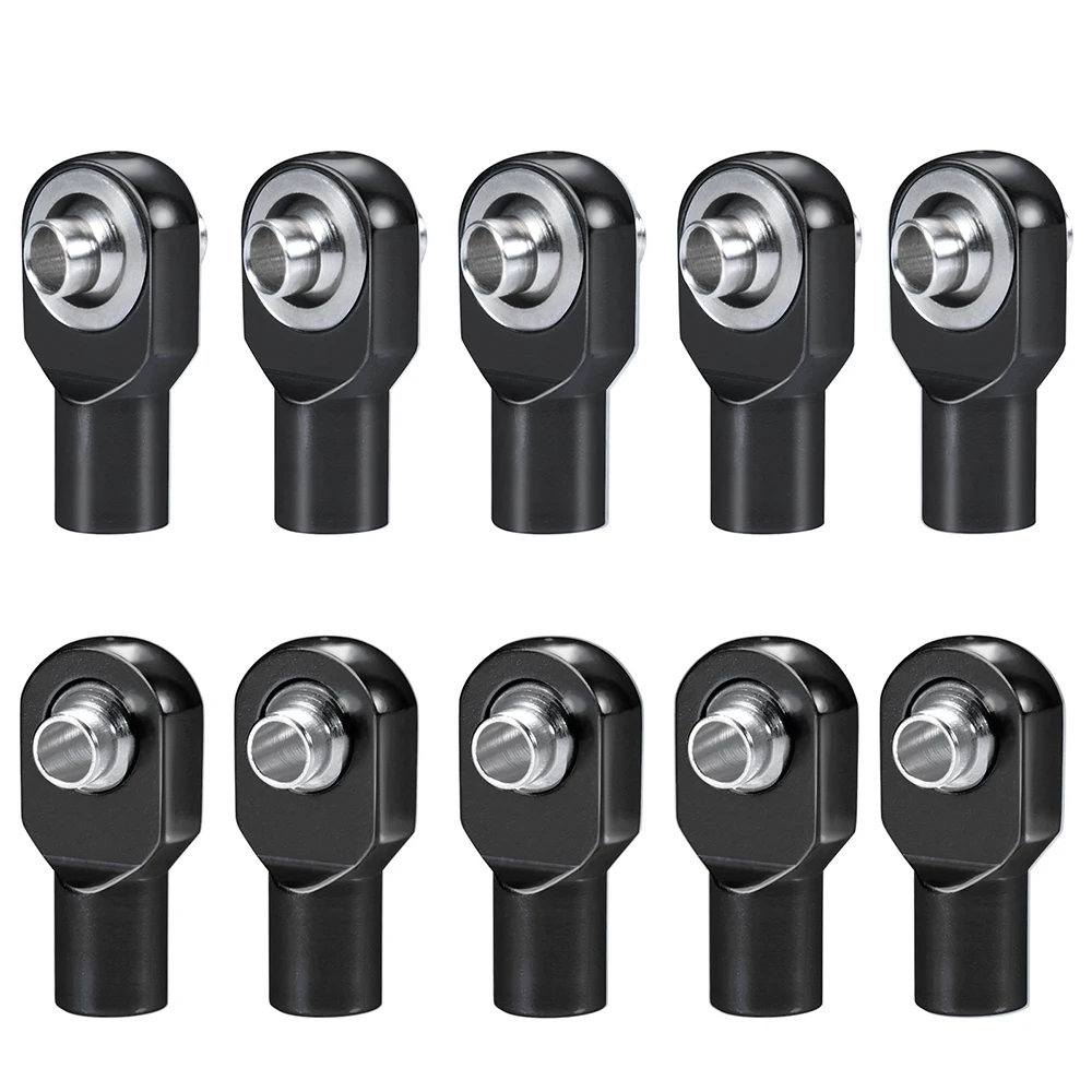 YEAHRUN 10PCS Aluminum Rod Ends Link Tie Ball Joint M3 Ball Head for 1/10 Telluride & Stampede & Slash & Rustler Parts