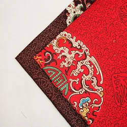 Vintage chinese dragon-patterned brocade jacquard fabric material for satin clothing fabrics of DIY cheongsam and kimono