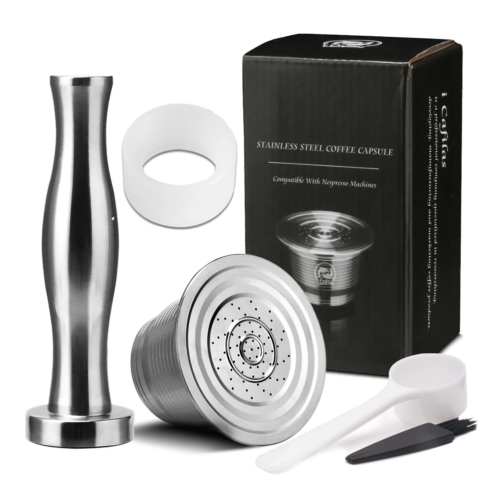 Stainless Steel Refillable Reusable Coffee Capsule Cafeteira Filter for K Fee &Tchibo Cafissimo Cream Maker