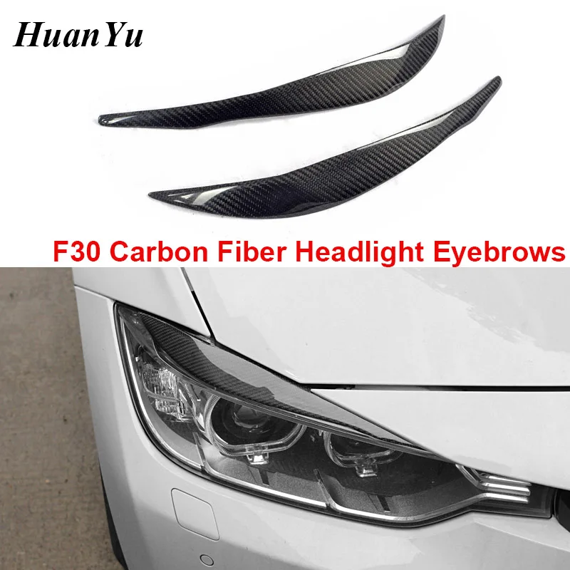 

F30 Carbon Fiber Headlight Eyebrows for BMW 3 Series Headlamp Eyelids Protector 2012+ 320i 325i 328i 335i