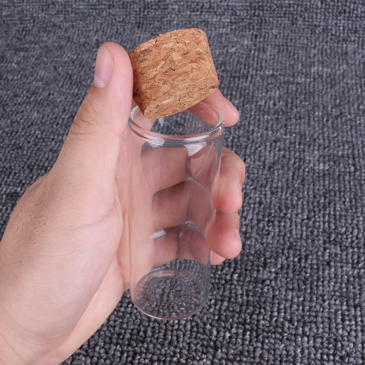 24 pieces 50ml/70ml/90ml Transparent Glass Test Tubes with Cork Stopper Glass Storage Bottles for Weding Favors 3 Sizes U-pick