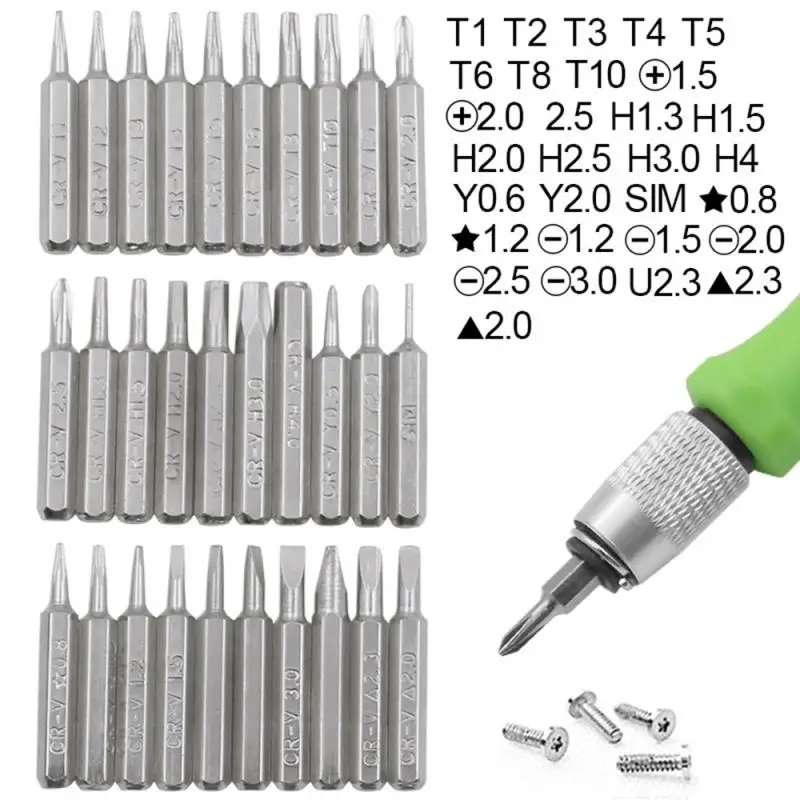 Tool Repair 32 In 1 Screwdriver Set Screw Driver Bit Kit Precision Home Phone Computer Laptop Repair Device Hand Repair Tools