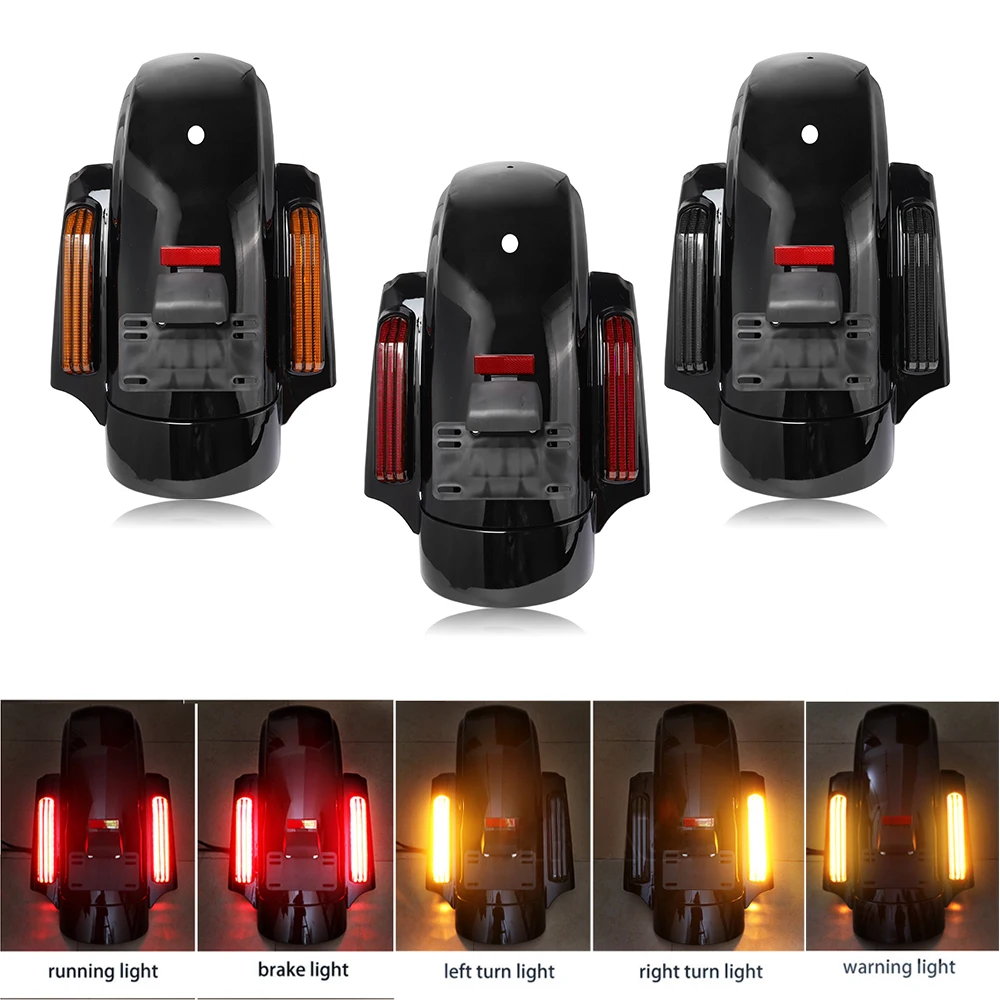 Motocykl LED CVO Style tylny błotnik System rozszerzenie zestaw podłokietników dla Harley Touring Electra Road przemieszczanie się po ulicy FLHR 2014-2024