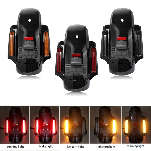 Motocykl LED CVO Style tylny błotnik System rozszerzenie zestaw podłokietników dla Harley Touring Electra Road przemieszczanie się po ulicy FLHR 2014-2024
