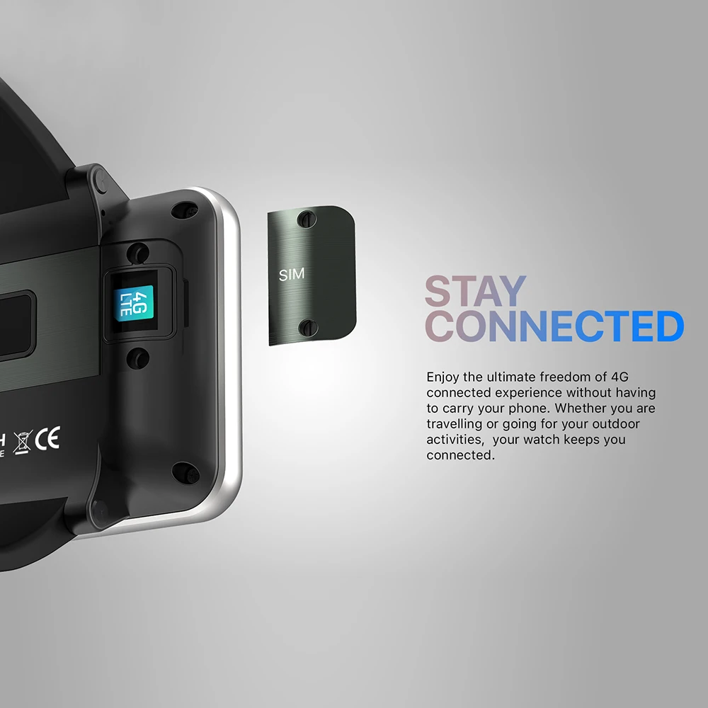 DOMIWEAR-ساعة ذكية رياضية مضادة للماء للرجال ، ساعة ذكية بلوتوث ، كاميرا 5 ميجابكسل ، دردشة فيديو ، واي فاي ، نظام تحديد المواقع ، مراقبة معدل ضربات القلب ، 4G ، DM100 ، IP67