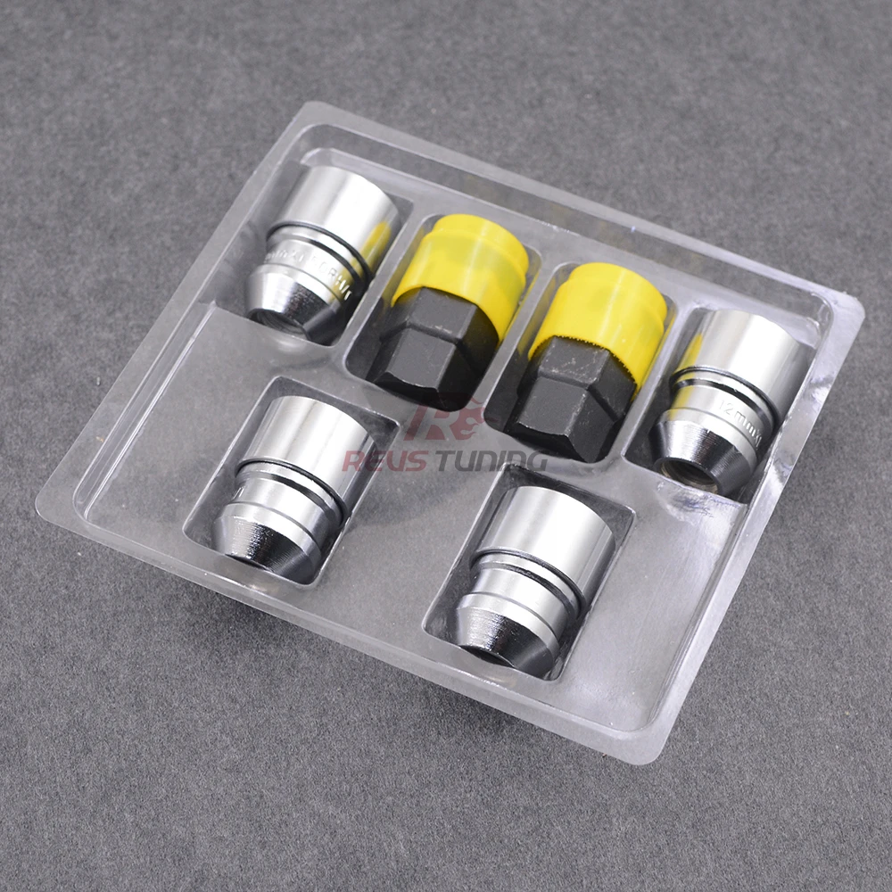 36mm M12x1.5 M12x1.25 Security Anti Theft Steel Special Key Car Locking Wheel Lug Nuts Lock Nut