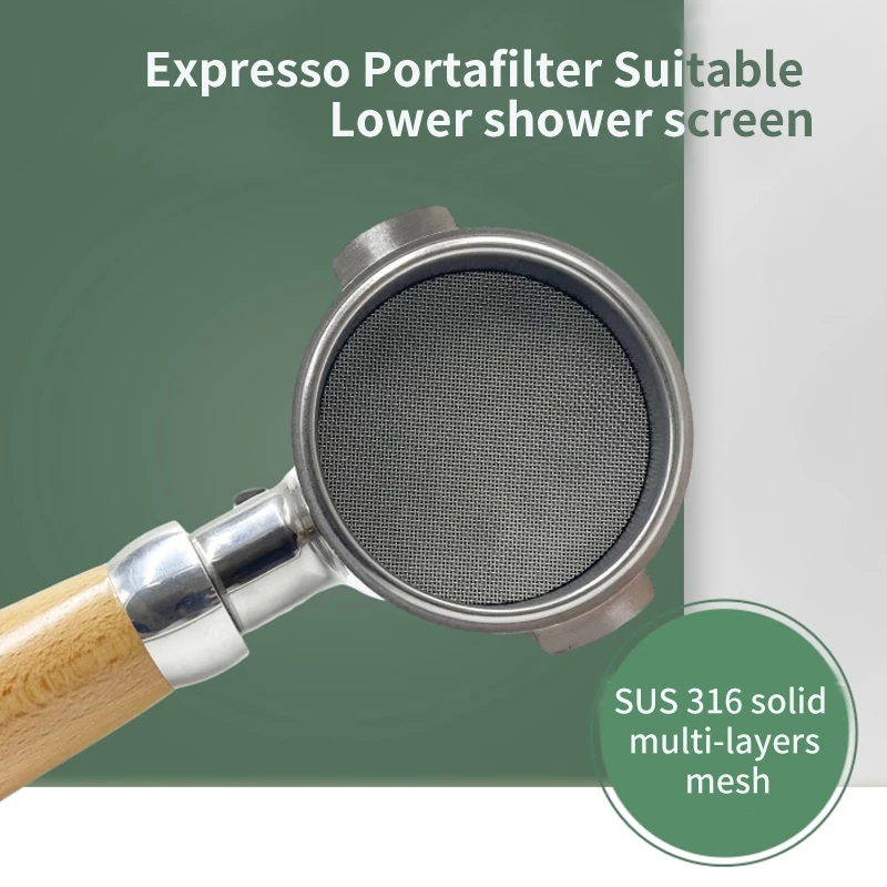 COFFEE TALK Espresso Portafilter 58mm/etc. suitable Lower shower screen contact shower screen Stainless Steel Reusable Filters