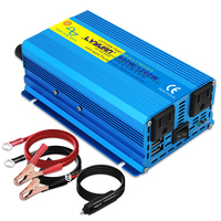 Pure Sine Wave Inverter 600W/1200W DC 12V to AC 100V 110V 50Hz/60Hz Voltage Converter US Socket Car Cigarette Lighter Plug