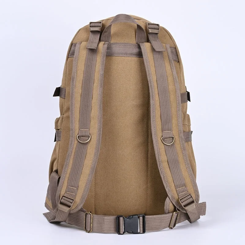 Big Capacity Men Backpack Laptop 16 Inch Canvas Solid School Bags Teen College Student s Multifunctional  Y273