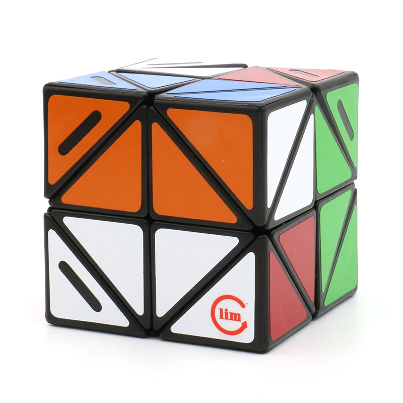 Original novo fangshi f/s lim helicóptero canto limitado girando 2x2x2 cubo mágico quebra-cabeça mais limcube 2x2 brinquedos inclinados para o presente do miúdo