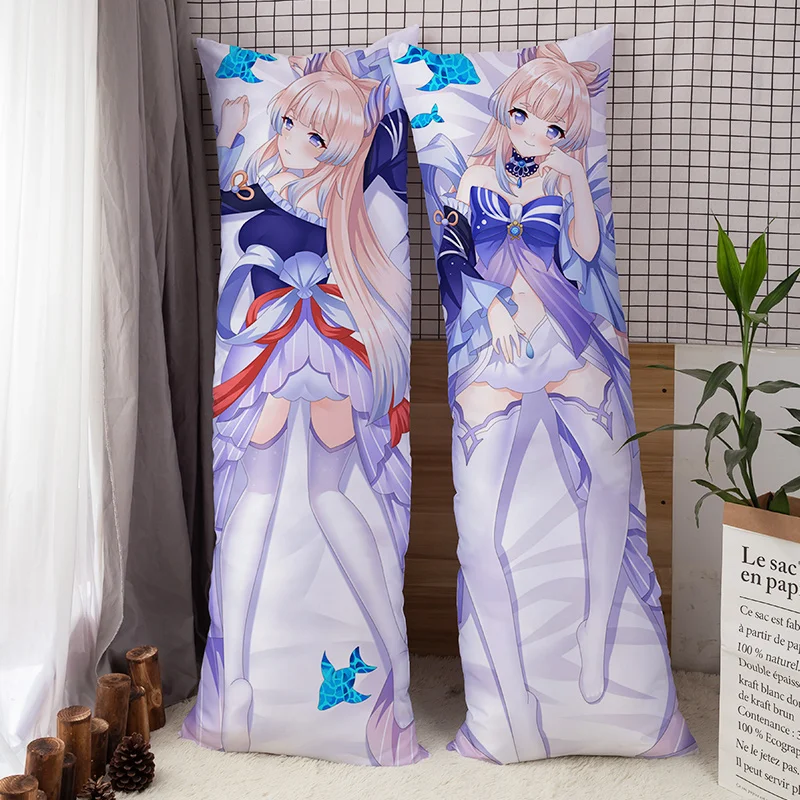 Genshin Impact Dakimakura Sangonomiya Kokomi 베개 커버 케이스 포옹 베개 케이스 150 × 50CM 160 × 50CM 180 × 60CM