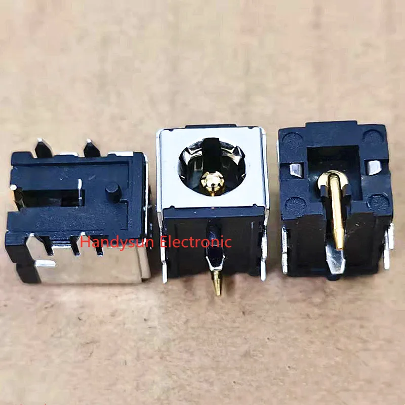 DC-007B Power Socket Base Gold Plated Copper Core Computer Power Socket Board with Bracket Connector Adapter 5.5x2.1/2.5mm