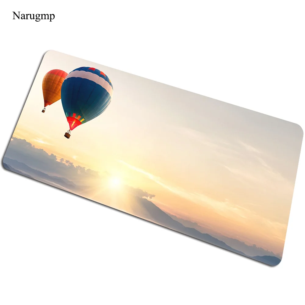 Hot Air Balloon mouse pad Sunbeam Computer mat 800x400x3mm gaming mousepad Sunshine padmouse keyboard games pc gamer desk