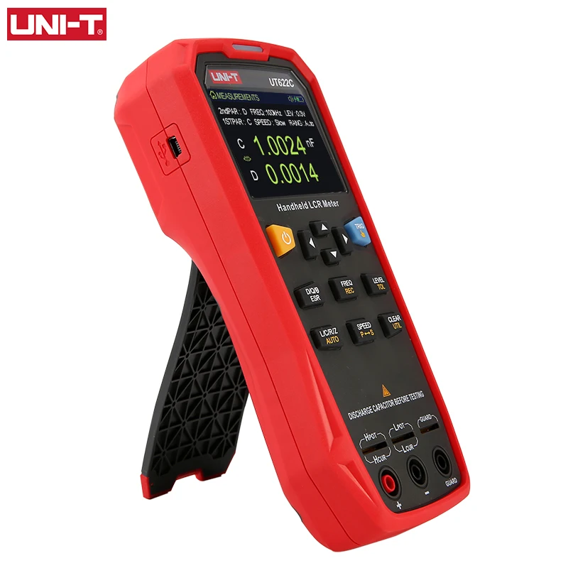Imagem -04 - Medidor de Capacitância de Alta Precisão Ut622a Ut622c Ut622e Lcr Industrial Portátil Testador de Capacitância de Resistência