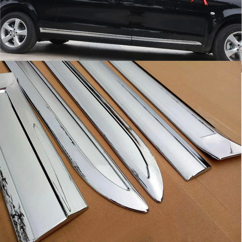 UBLUEE For Mercedes-Benz V-Klasse V Class V250 V260 VITO W447 2014 - 2017 ABS Chrome Door Side Moulding body moulding Cover Trim