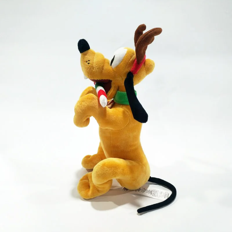 Disney Kawaii 27cm Pluto the Pup Christmas Ver. Stuffed Plush Toys Soft Pluto Plush Dolls Toys Gifts for Children Kids