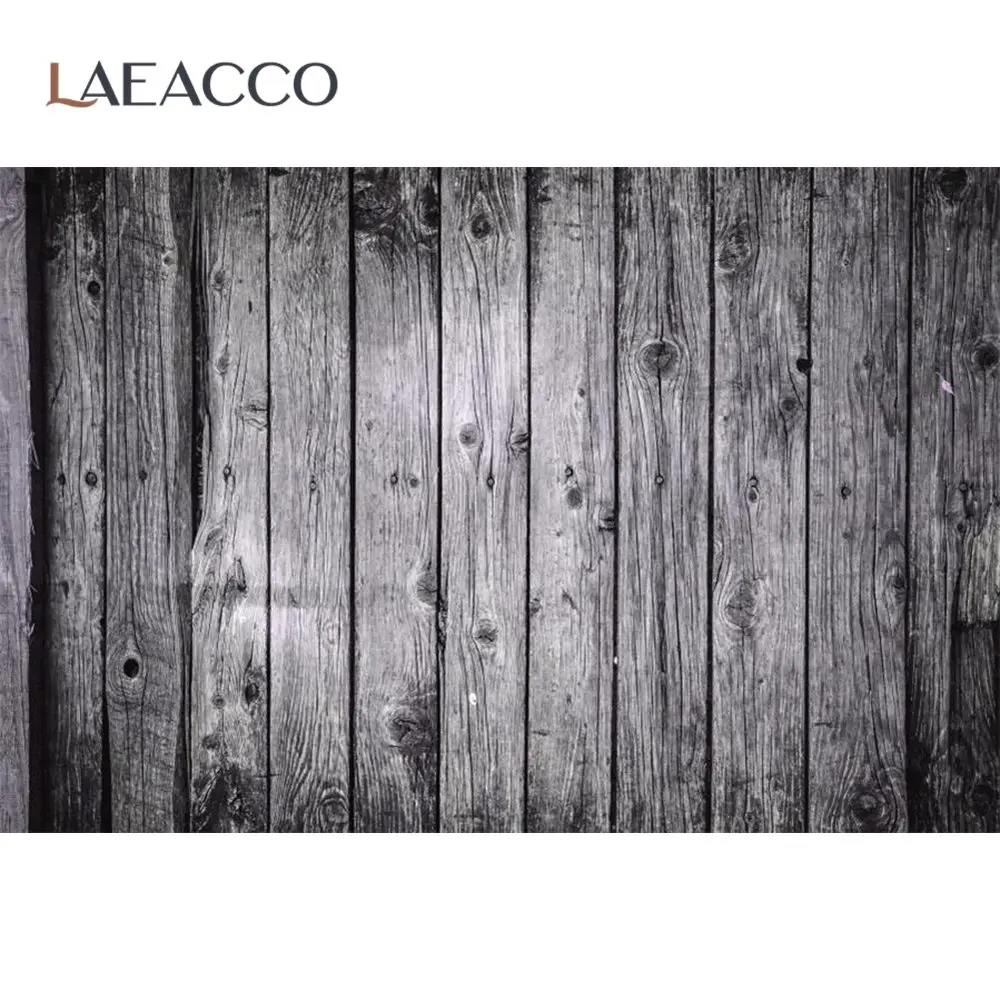Laeacco Wood Backgrounds Dark Planks Board Fade Texture Pet Doll Portrait Photography Backdrops Photocall Photo Studio