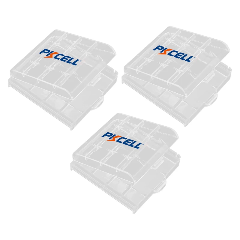 5Pcsถ่านAA AAAแบตเตอรี่กล่องพลาสติกกล่องเก็บสีขาวกรณีผู้ถือกล่องเก็บแบตเตอรี่