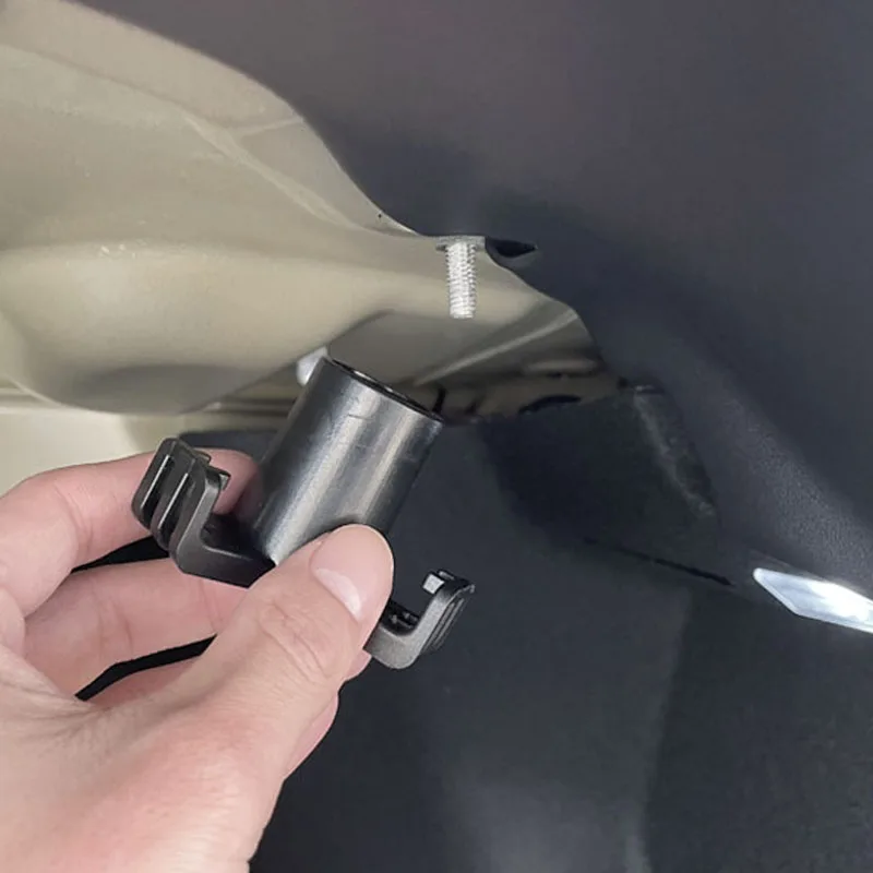 Gancho de bolsa de comestibles para maletero, soporte de montaje de cubierta de perno de coche, práctico y duradero, accesorio para Tesla Model 3