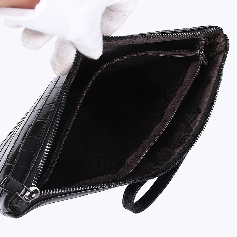 Sturdy Alligator Pattern PU Leather Man Clutch Wallet Long Design Fashion Man Clutches Purse Business Male Mobile Bag 3 Sizes