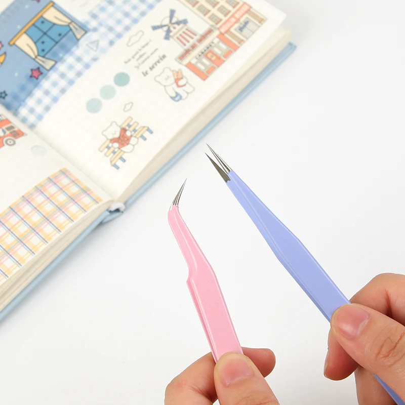 The New Cute Tweezers Scrapbook Sticker Washi Tape Picking Multi-tool Stationery DIY Junk Journal Album School Supplies