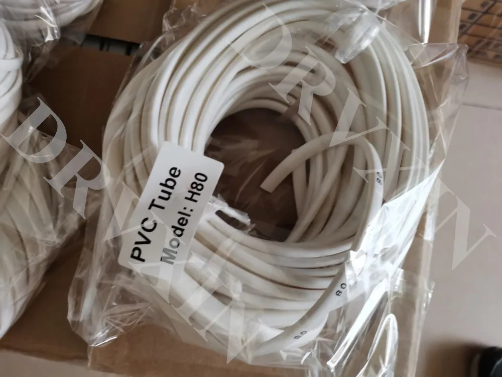 H80 White PVC Flat tube application wire diameter 4.3-5.2mm For pvc tube printer Cable I.D Printer Electronic Lettering Machine