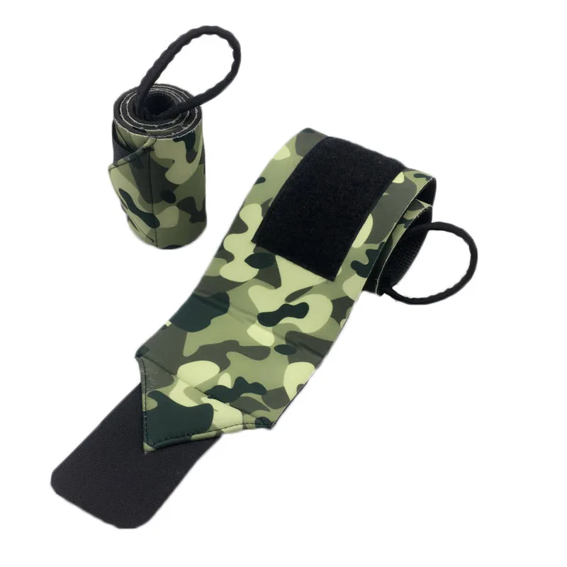 2Pcs Camouflage Neoprene Weightlifting Wrist Wrapping Support Fitness Crossfit Sport Wristbands Powerlifting Wrist Protector