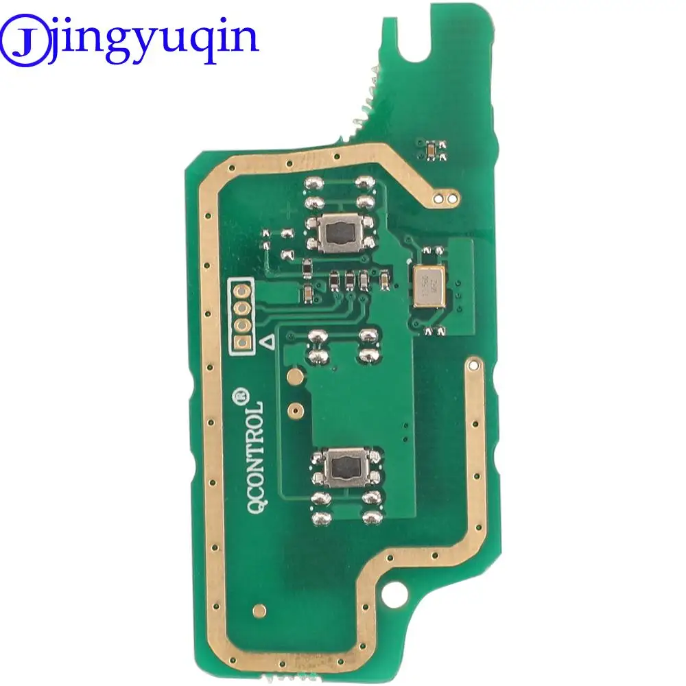 jingyuqin 2 Buttons Remote Car Key Fob Controller For Peugeot 307 For Citroen C3 433MHZ ID46/Pcf7961 Chip