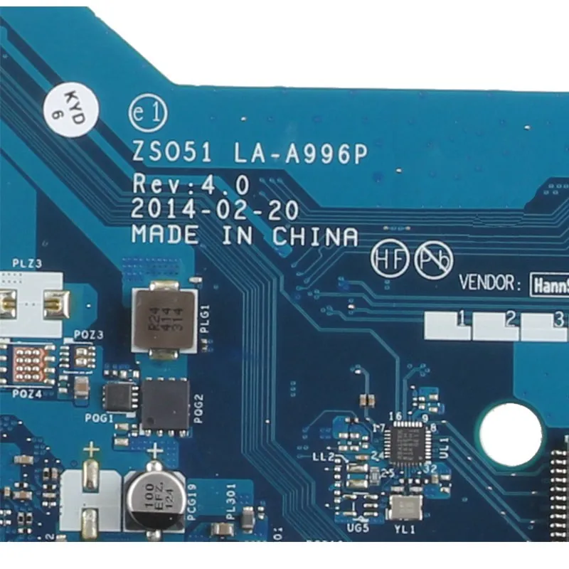 Placa-mãe para computador portátil hp 15-g, placa principal 4.0 testada, funcionamento inteiramente