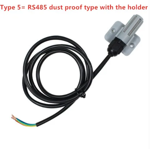 Sm7820b temperatura umidade sensor sonda rs485 transmissor módulo coletor modbus-rtu dustproof pvc sonda sht30 suporte do sensor
