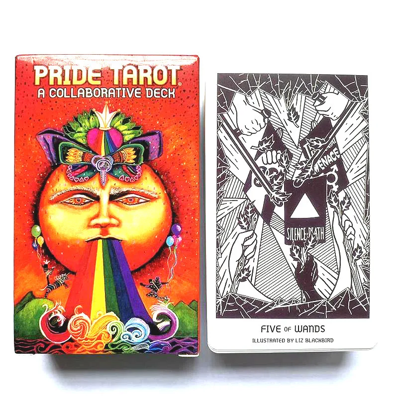 Pride Tarot การ์ด PDF คู่มือภาษาอังกฤษ Board เกมสำหรับผู้หญิงครอบครัวเล่นเกมการ์ด