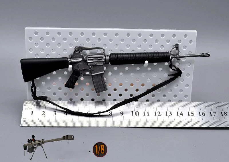 

Toys Model Not Real Stuff Scale 1/6th Weapon M16A2 PVC Material For Mostly 12inch Doll Figures Collection