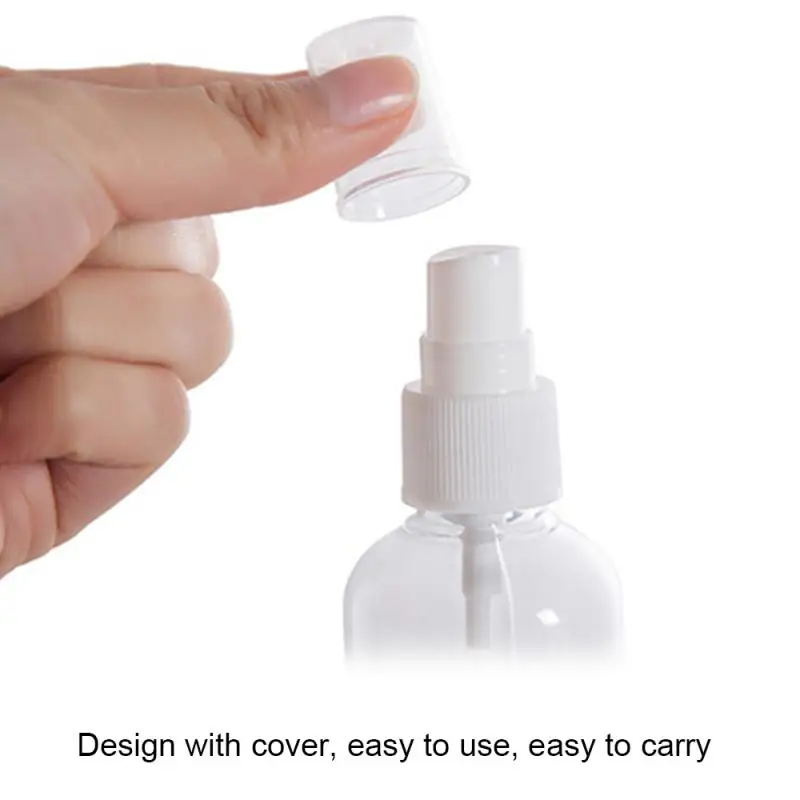 100ml/50ml/30ml şeffaf boş plastik sprey şişeleri doldurulabilir şişe Atomizer konteyner seyahat açık rastgele renk