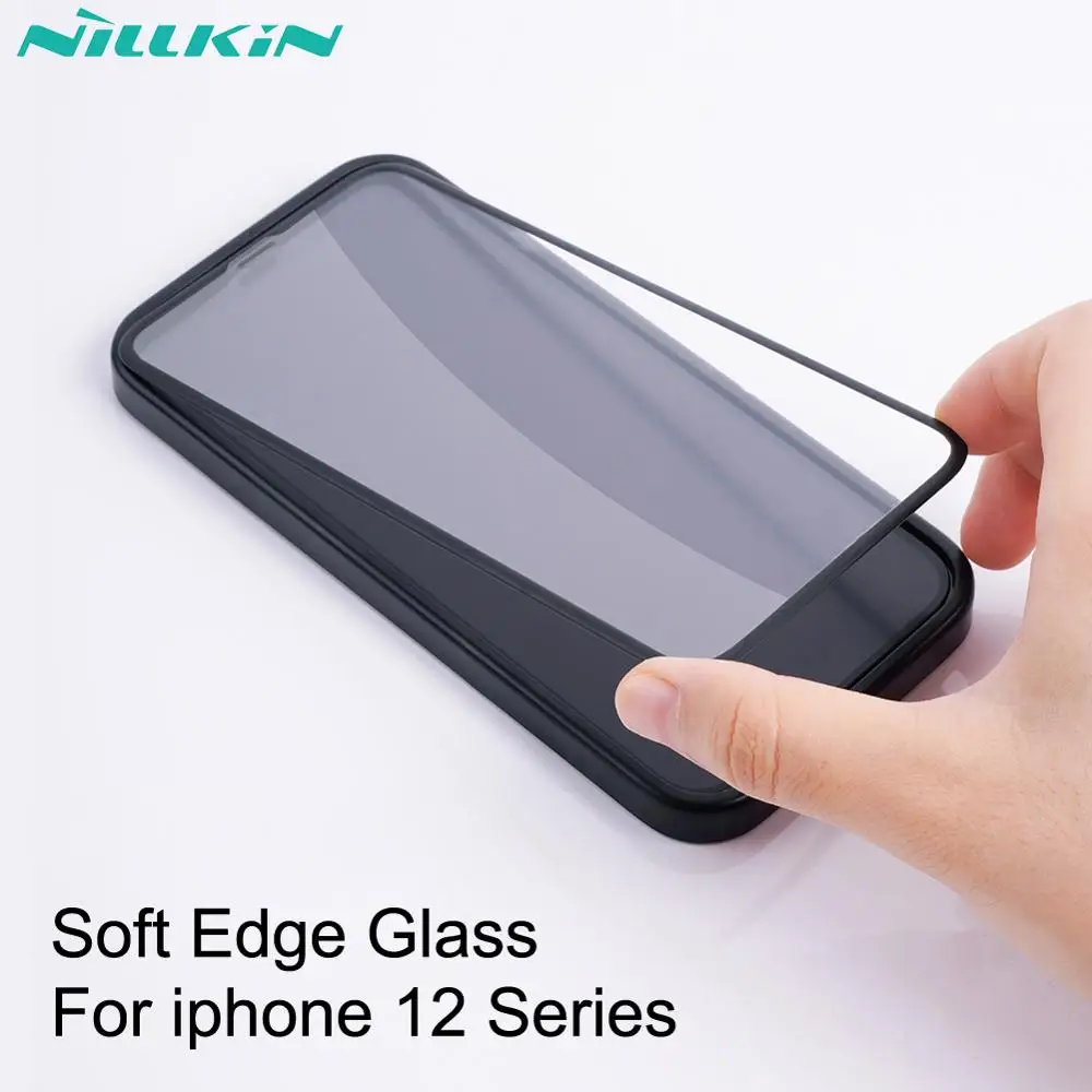 

Soft Edge Full coverage Glass For iphone 12 pro max mini NILLKIN ultra clear tempered glass Protective Screen Protector