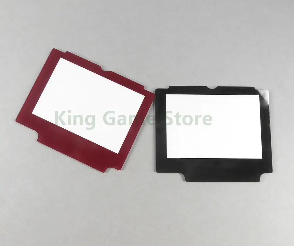 게임보이 어드밴스 SP 게임 콘솔 스크린 패널 교체용 플라스틱 스크린 렌즈 보호대, GBA SP 레드 블랙, 로트당 1 개