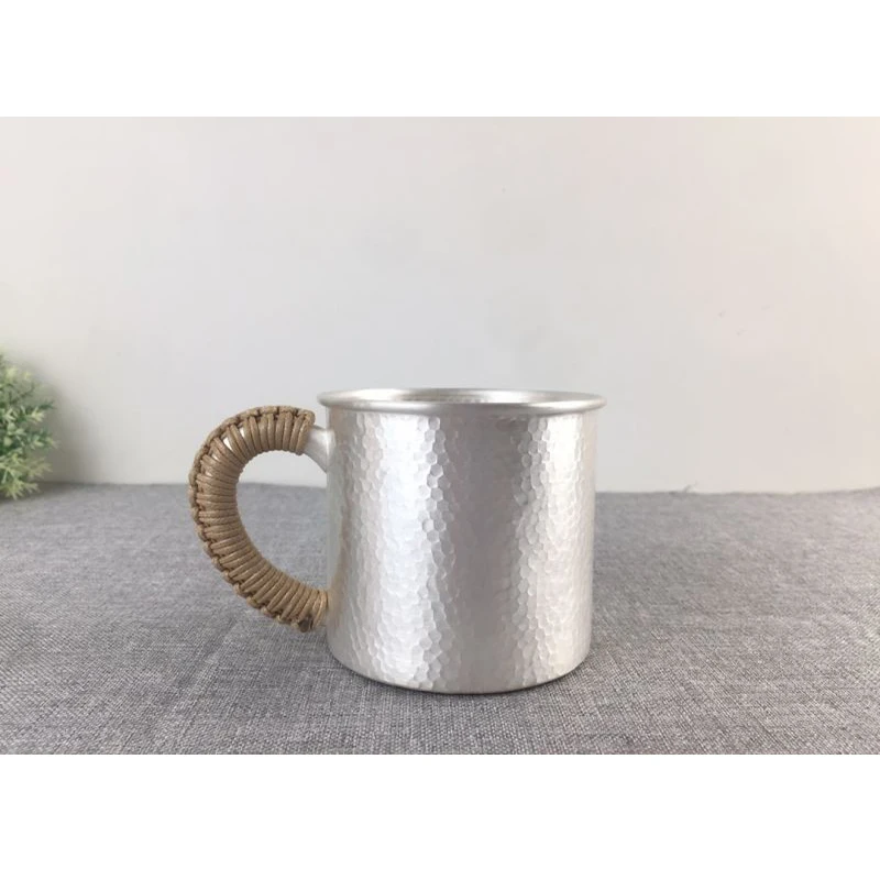 Silver Cup 999 Sterling Silver Handmade Tea Set Japanese Retro Office Cup Water Cup Tea Cup Tea Ceremony Kung Fu Tea Set 350ml