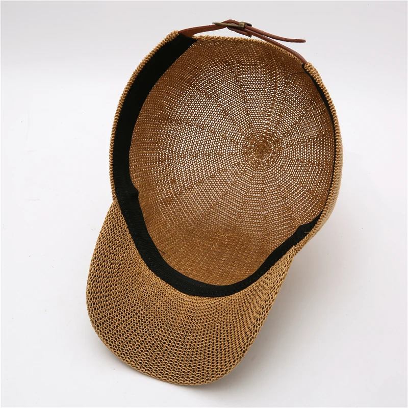 2021 New Straw Hat Woman Outdoor Casual Sun Hats Sunscreen Summer Baseball Cap adjustable Fashion Solid color Anti-UV cap