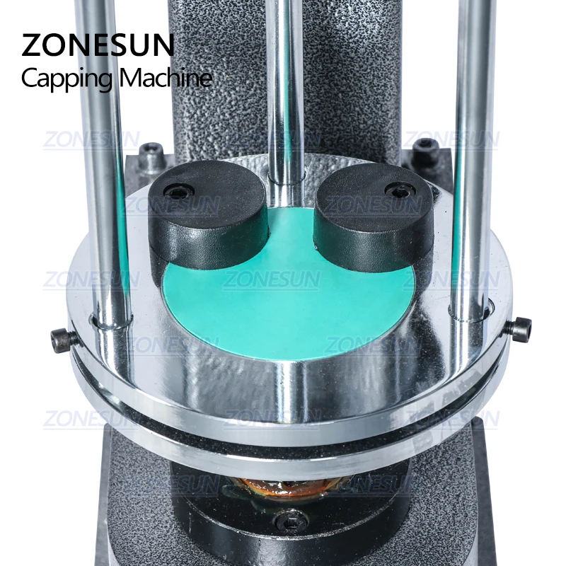 ZONEUN D-type Metal Theft Proof Cap Locking Machine Capping Machine Easy Operation Capper Sealer Aluminum Cap Crimping ZS-DK50D