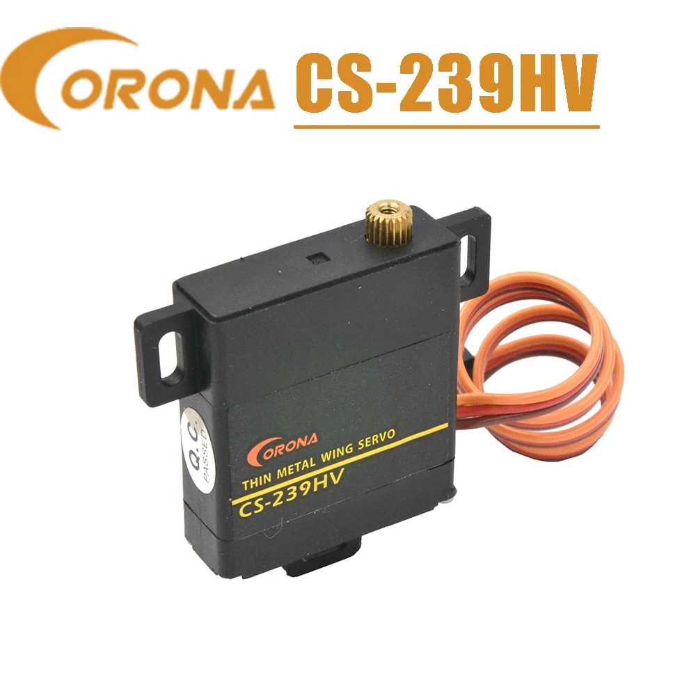 

Corona CS239HV Analog Slim Wing Servo (Metal Gear) 4.6kg / .13sec / 22g