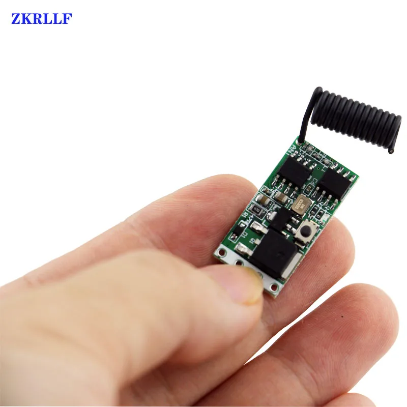 ZKRLLF 433mhz DC 3.6V 5V 12V 24V 1CH Mini przekaźnik bezprzewodowy RF pilot zdalnego sterowania przełącznik LED lampa kontroler mikro odbiornik