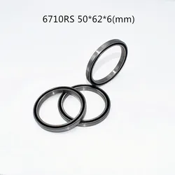 6710RS Bearing 1pcs 50*62*6(mm) chrome steel rubber Sealed High speed Mechanical equipment parts