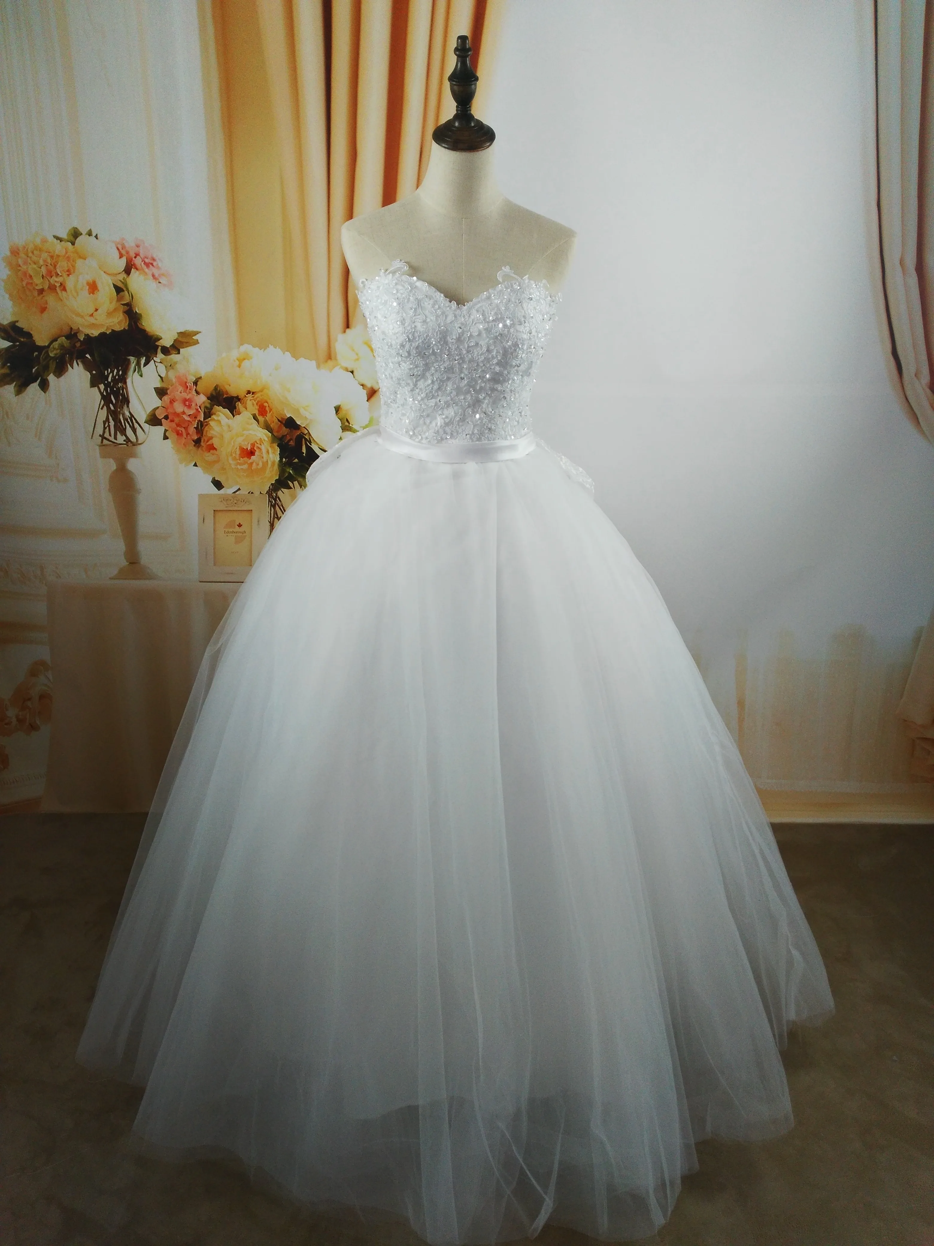 

ZJ9080 Sweetheart Princess Simple Women Beautiful Beading Embroidery Wedding Dress 2024 Appliques Wedding Dresses Elegant