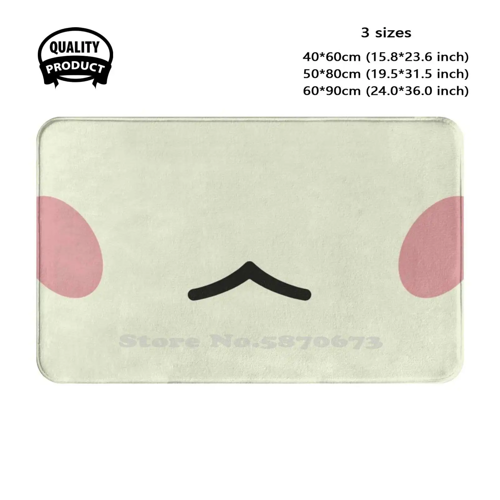 Marshal Face Mask-Animal Soft Cushion Home Carpet Door Mat Car Rug Marshal Mouth Smile Facemask Animal New Horizons Acnl Gaming