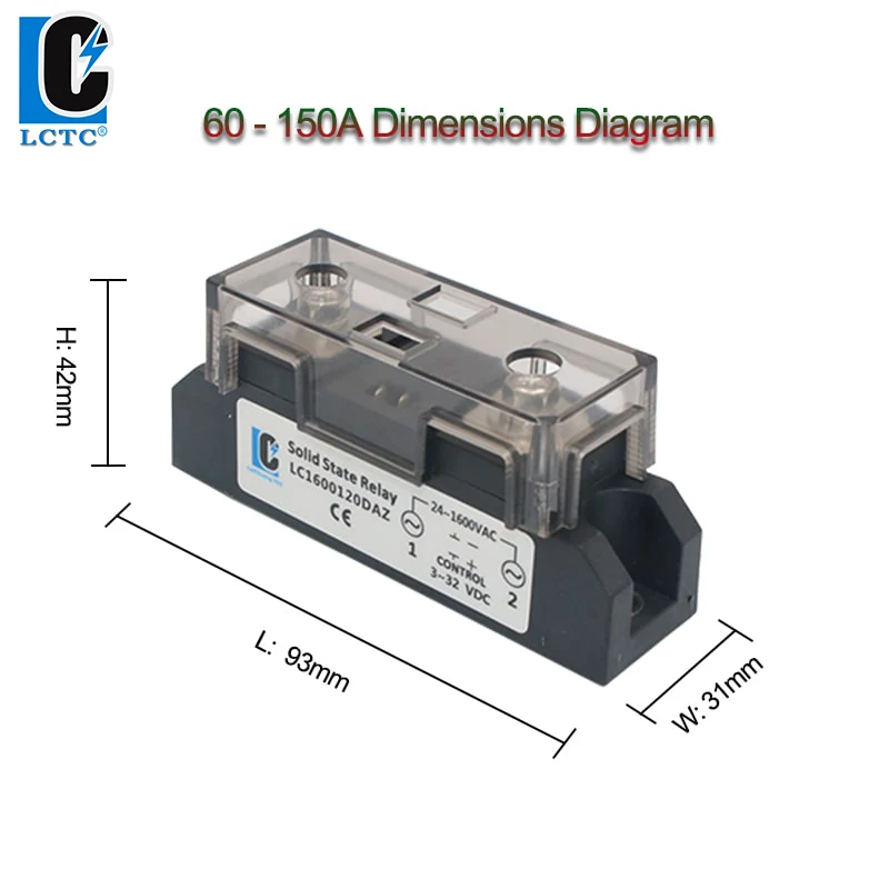 Industrial SSR DC-AC 60A 100AA 200A 300A 400A  duty Solid State Relay regul relay control high power industri singl phase modul