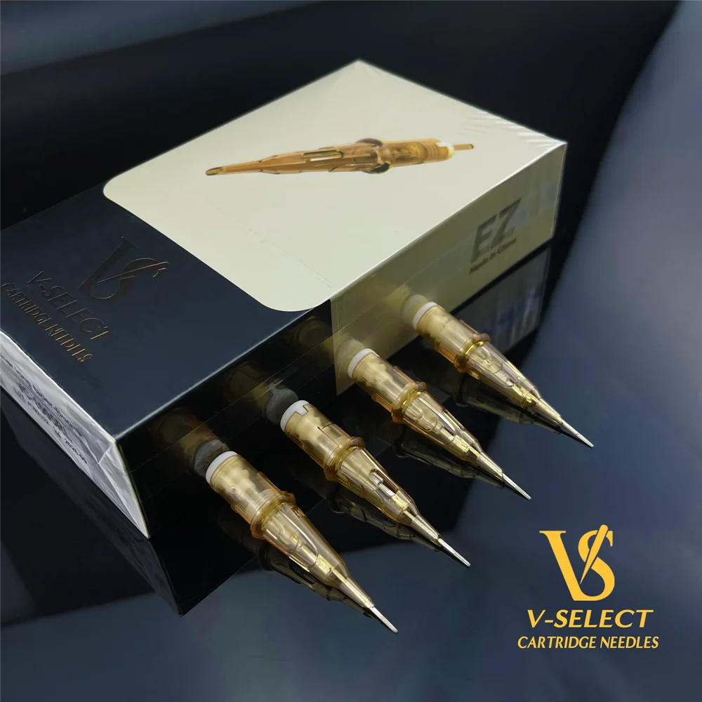 EZ V Select Tattoo Cartridge Round Liner Needles (RL) #10 (0.30 MM) #12( 0.35) for Rotary Pen Machine 20 Pcs/Box