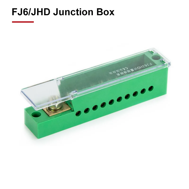 FJ6/JHD Junction Box Unipolar Splitter 1-IN Multiple-OUT Metering Wire Connector Single-Phase Terminal Block Distribution Box