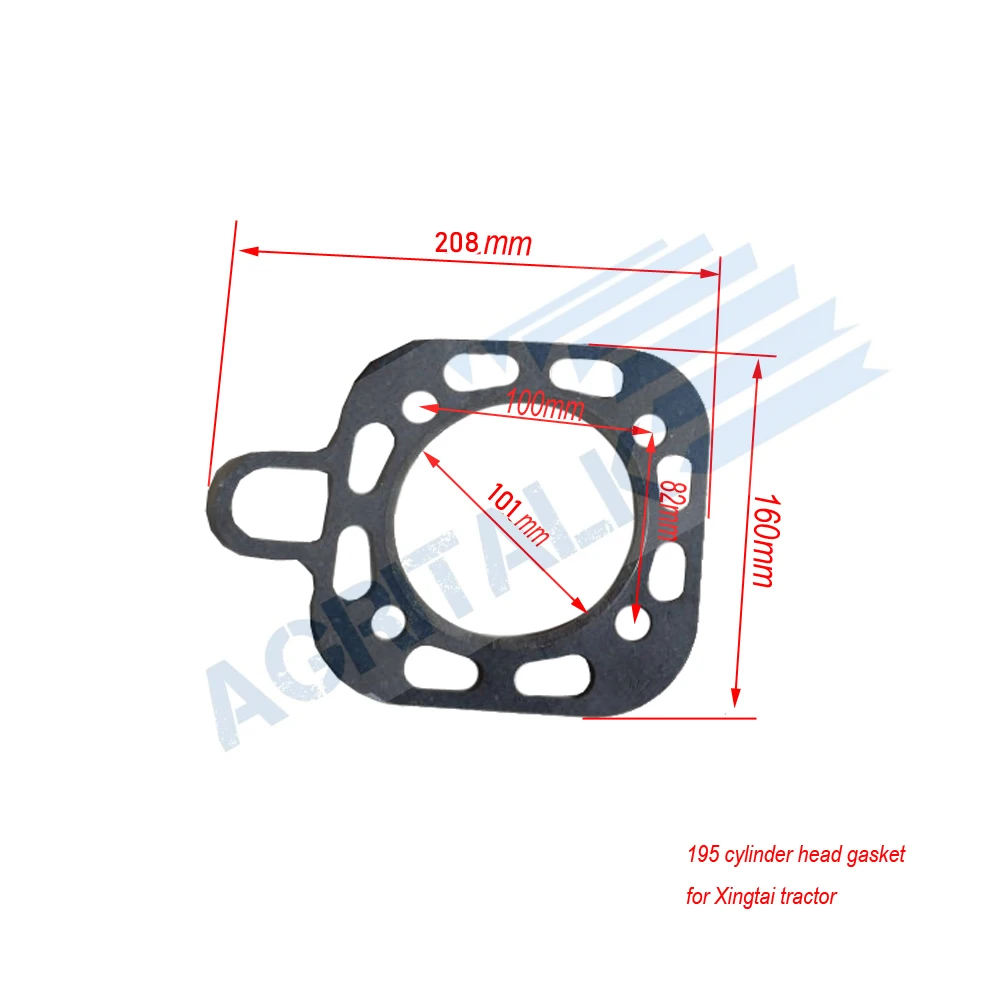 Đầu Xi Lanh Đệm Cho DHL190/DHL195/DHL1100/DHL1105/DHL1110 Cho Xintai Máy Kéo XT-120/XT-140/ XT-160