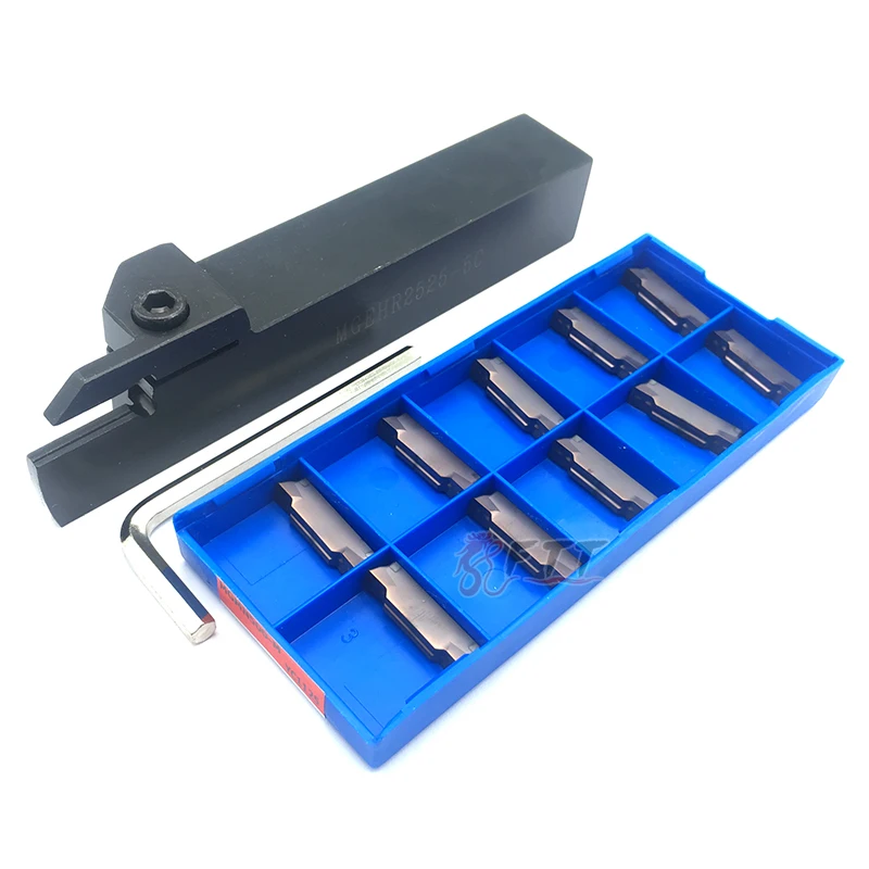 Imagem -02 - Suporte para Torneamento 10 Peças Mgmn500 m Yc1125 Mgehr Corte e Ranhuramento Inserções de Carboneto Torno Cnc de Alta Qualidade Giro