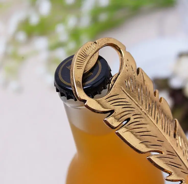 

Free Shipping Feather Design Bottle Opener Wedding Favors And Gifts Wedding Supplies Wedding Souvenirs For Guests Wholesale